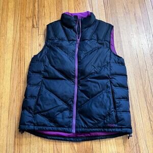 Cabelas Down Puffer Vest Womens Medium Black 650 Down Jacket